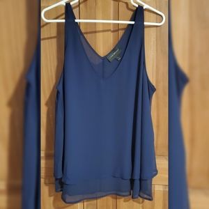 Lane Bryant tank style blouse, Navy